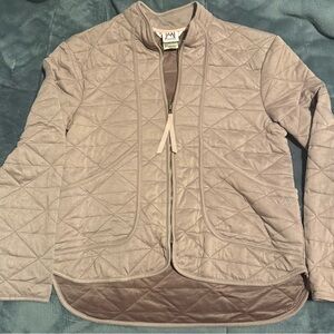 Avalanche Women's Quilted Puffer Jacket in Taupe